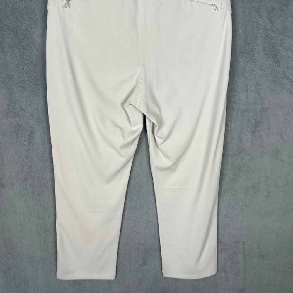 Athleta Headlands Hybrid Pants Womens 10 Cream Crop Stretch Comfort Minimalist - Picture 6 of 15